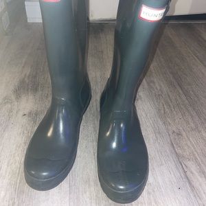 KIDS grey hunter rainboots